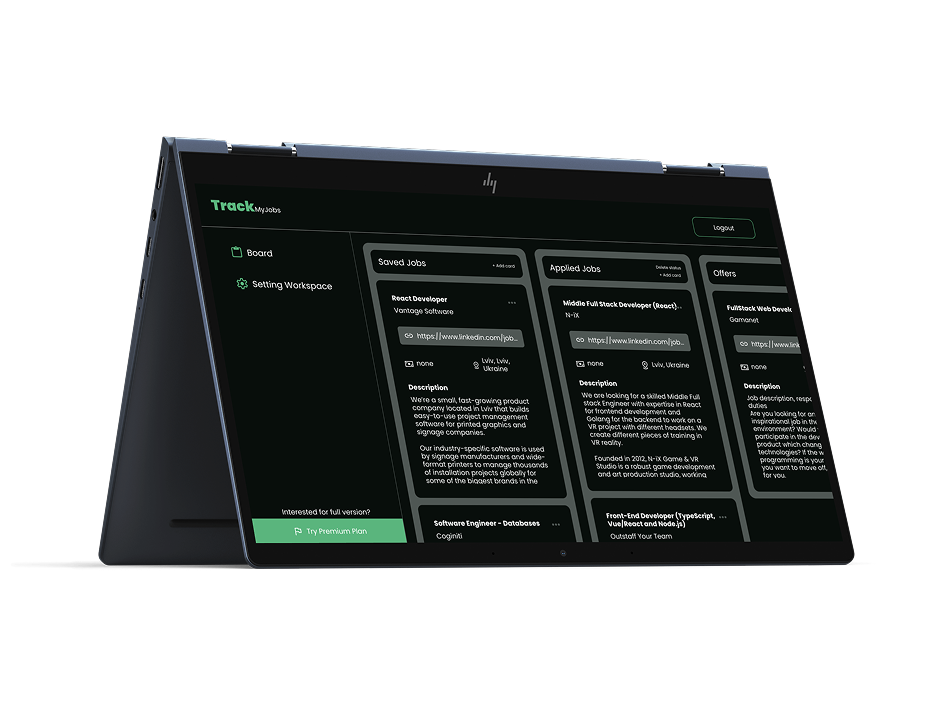 Track My Jobs project